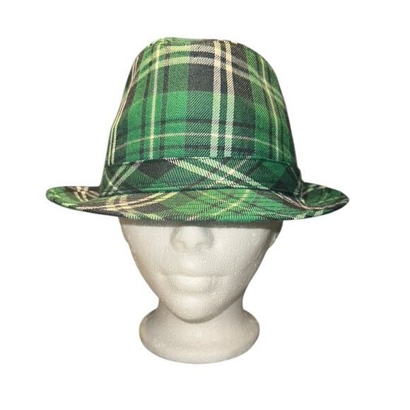 Other - Green Plaid Fedora Hat perfect for St.Patty’s Day! ☘️